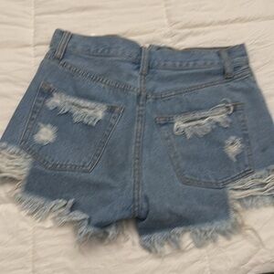 XS  John Galt denim Jean shorts, distressed ripped
